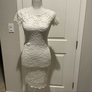 AMBIANCE lace white dress